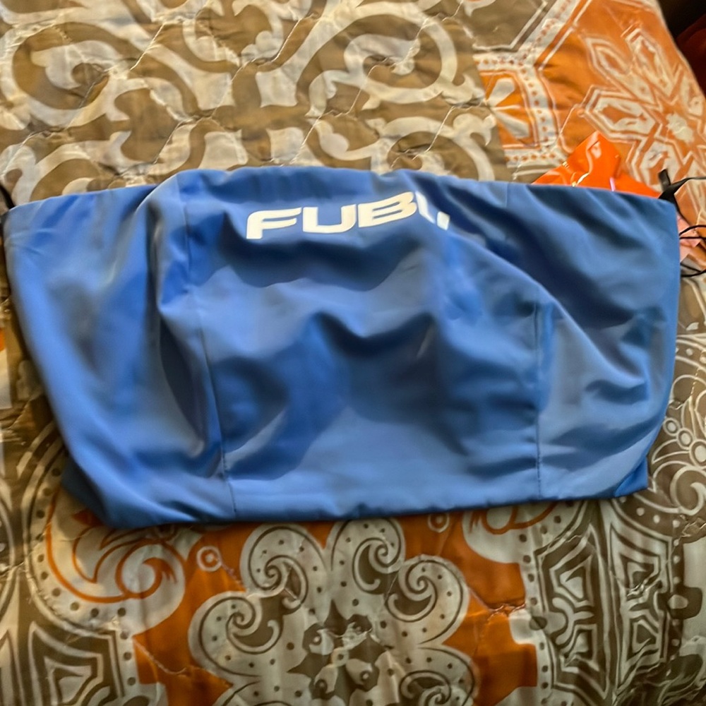 Fubu blue crop top